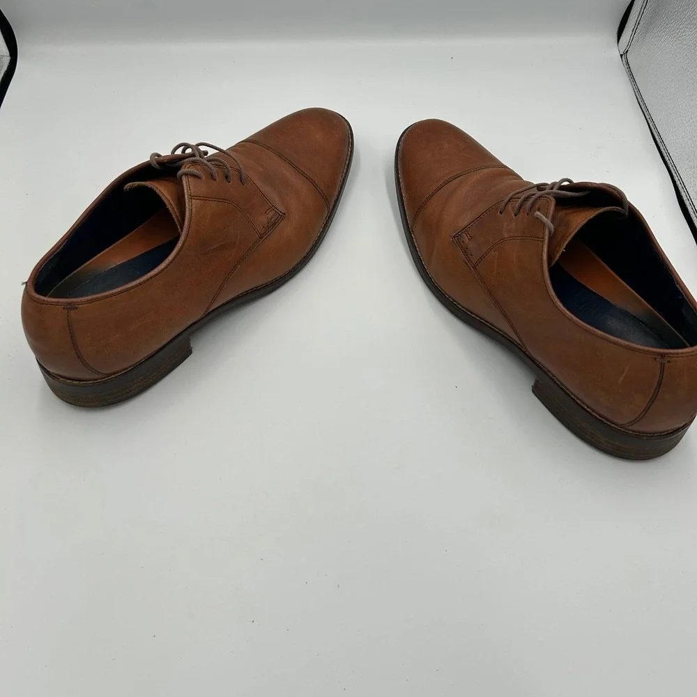 Cole Haan Cap Toe Derby Mens 10.5 Brown Leather Grand.OS‎ C11632